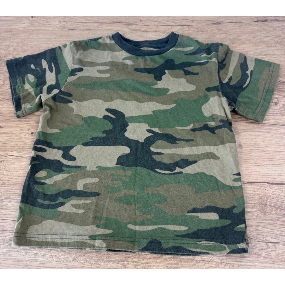 Cherokee T Shirt XS Green Camouflage Camo Cherokee Kids